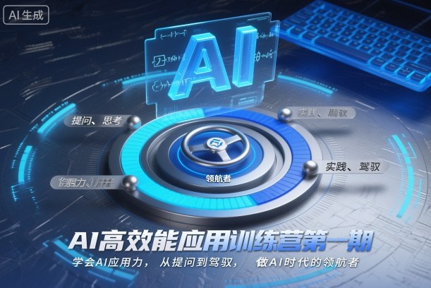 AI高效能应用训练营第一期，学会AI应用力，从提问到驾驭，做AI时代的领航者(更新)-聊项目