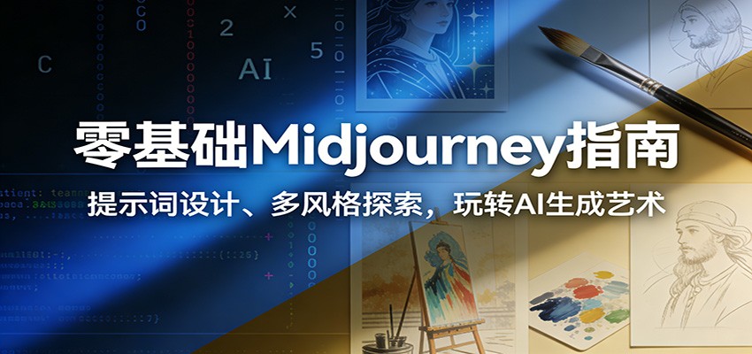 零基础Midjourney指南：提示词设计、多风格探索，玩转AI生成艺术-聊项目