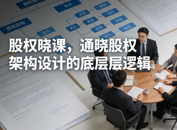 股权晓课，通晓股权架构设计的底层逻辑-聊项目