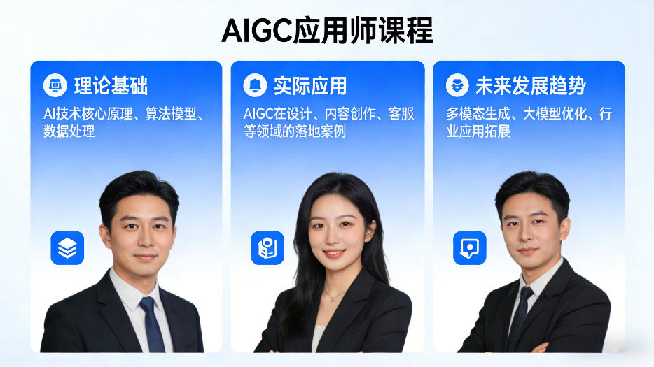 AIGC应用师课程，覆盖了AI技术的理论基础、实际应用、以及未来发展趋势(更新)-聊项目