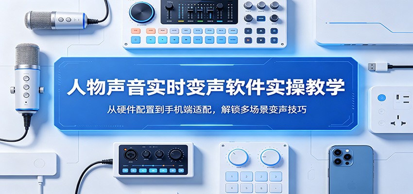 人物声音实时变声软件实操教学：从硬件配置到手机端适配，解锁多场景变声技巧-聊项目