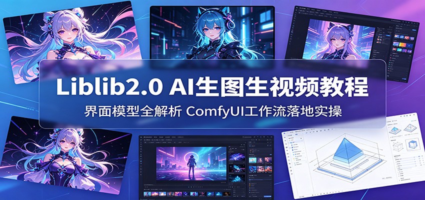 Liblib2.0 AI生图生视频教程：界面模型全解析，ComfyUI工作流落地实操-聊项目