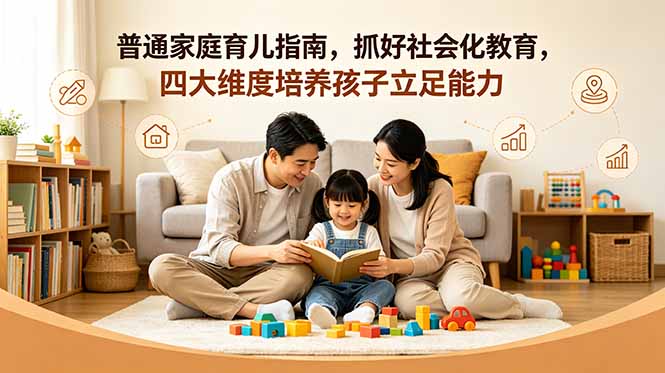 付费文章：普通家庭育儿指南，抓好社会化教育，四大维度培养孩子立足能力-聊项目