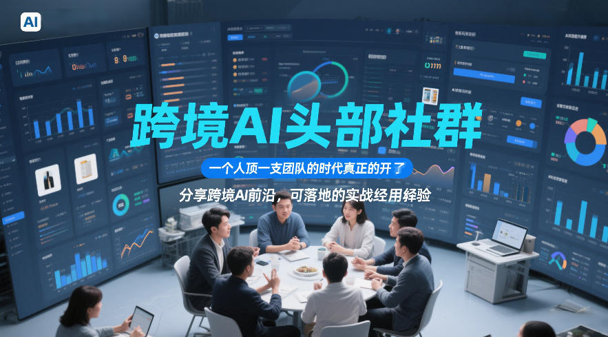 跨境AI头部社群，一个人顶一支团队的时代真正的开始了，分享跨境AI前沿，可落地的实战经验(更新6月19日)-聊项目