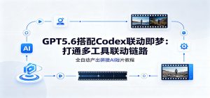 GPT5.6搭配Codex联动即梦：打通多工具联动链路，全自动产出拼接AI短片教程-聊项目