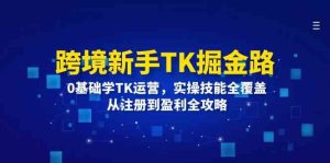 跨境新手TK掘金路:0基础学TK运营,实操技能全覆盖,从注册到盈利全攻略-聊项目