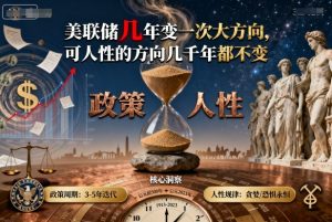 付费文章：美联储几年变一次大方向，可人性的方向几千年都不变-聊项目