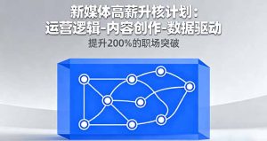 新媒体高薪升核计划：运营逻辑-内容创作-数据驱动，提升200%的职场突破-聊项目
