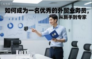 如何成为一名优秀的外贸业务员，从新手到专家-聊项目