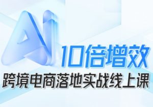 跨境电商10倍增效,跨境电商AI落地实战线上课-聊项目