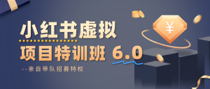 小红书虚拟项目特训班6.0 ,养号/选品/自动发货/爆款笔记(含40节视频课)-聊项目