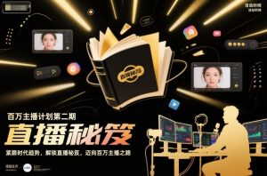 百万主播计划第二期,紧跟时代趋势,解锁直播秘笈,近向百万主播之路-聊项目