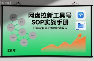 网盘拉新工具号SOP实战手册，打造没有天花板的被动收入-聊项目