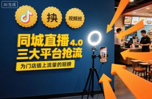 同城直播实操班4.0，三大平台抢流，为门店插上流量的翅膀-聊项目