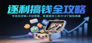 逐利搞钱全攻略：学底层逻辑+手段策略，掌握提效工具与18个搞钱锦囊(更新11月)-聊项目