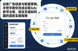 谷歌广告投放与联盟营销，手把手教你完成谷歌Ads账号注册、验证及遇到问题的退款实操指南-聊项目