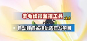 羊毛线报监控_2.0版本，薅羊毛人手一套，自动监控优质首发项目-聊项目