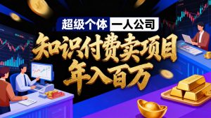 2026年“超级个体一人公司”私域卖项目年入百万，个人IP-精准引流-项目包装-转化成交-聊项目