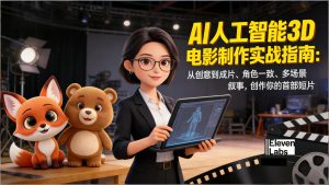 AI人工智能3D电影制作实战指南：从创意到成片、角色一致、多场景叙事，创作你的首部短片-聊项目