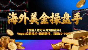 AI美金操盘手技术【普通人也可以成为操盘手】Vegas交易技术+聪明软件,日赚50-100U-聊项目
