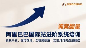 阿里巴巴国际站进阶系统培训，实战干货、强可落地、全链路拆解，实现月均询盘量翻倍-聊项目