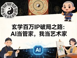 玄学百万IP破局之路：AI当管家，我当艺术家-聊项目