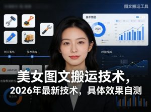 美女图文搬运技术，2026年最新技术，具体效果自测-聊项目
