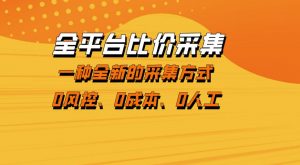 全平台比价采集,一个稳定的数据采集项目,区别于传统的玩法不风控,零成本操作【揭秘】-聊项目