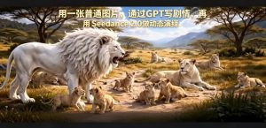 用一张普通图片，通过GPT写剧情，再用Seedance 2.0做动态演绎，居然能生成迪士尼风格搞笑动画-聊项目