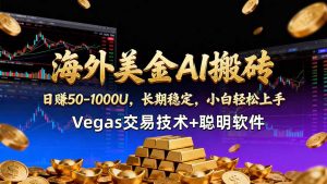海外美金AI搬砖技术Vegas交易技术+聪明软件【训练营第七期】，日赚50-100U-聊项目