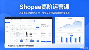 Shopee高阶运营课-2026年5月更新,从基础搭建到高阶广告,全链路实操破解流量销量瓶颈-聊项目