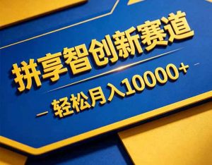 拼多多享智创新赛道,卖一切可以通过网盘链接交付的虚拟商品,轻松月入10000+-聊项目