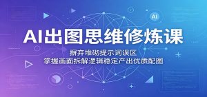 AI出图思维修炼课:摒弃堆砌提示词误区,掌握画面拆解逻辑稳定产出优质配图-聊项目