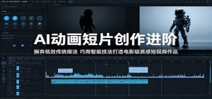 AI动画短片创作进阶:摒弃低效传统做法,巧用智能技法打造电影级质感短视频作品-聊项目
