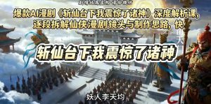 爆款AI漫剧《斩仙台下我震惊了诸神》深度解析课,逐段拆解仙侠漫剧镜头与制作思路,快速复刻爆款创作模式-聊项目