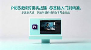 PR短视频剪辑实战课|零基础入门到精通,多案例实操,快速掌握剪辑调色字幕全技能-聊项目
