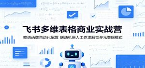 飞书多维表格商业实战营:吃透函数自动化配置,联动机器人工作流解锁多元变现模式-聊项目