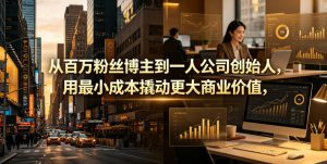 从百万粉丝博主到一人公司创始人,用最小成本撬动更大商业价值-聊项目