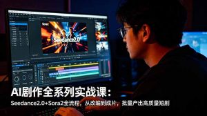 AI剧作全系列实战课:Seedance2.0+Sora2全流程,从改编到成片,批量产出高质量短剧-聊项目