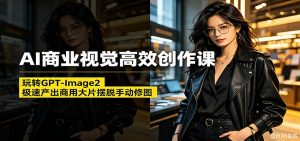 AI商业视觉高效创作课：玩转GPT-Image2，极速产出商用大片摆脱手动修图(更新)-聊项目