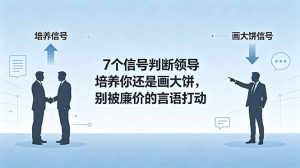 付费文章:7个信号判断领导培养你还是画大饼,别被廉价的言语打动-聊项目