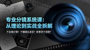 不会画分镜？不懂镜头语言？故事讲不清楚？专业分镜系统课，从理论到实战全拆解！-聊项目